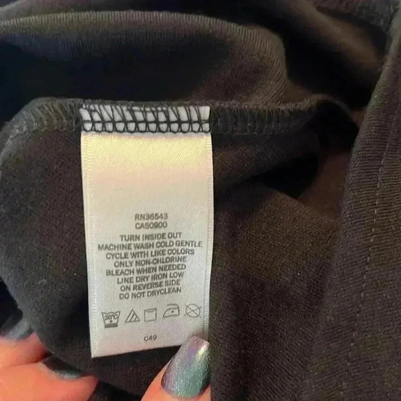 Van Heusen Sleeveless Peplum Top Size Large Black NWT - Picture 8 of 8